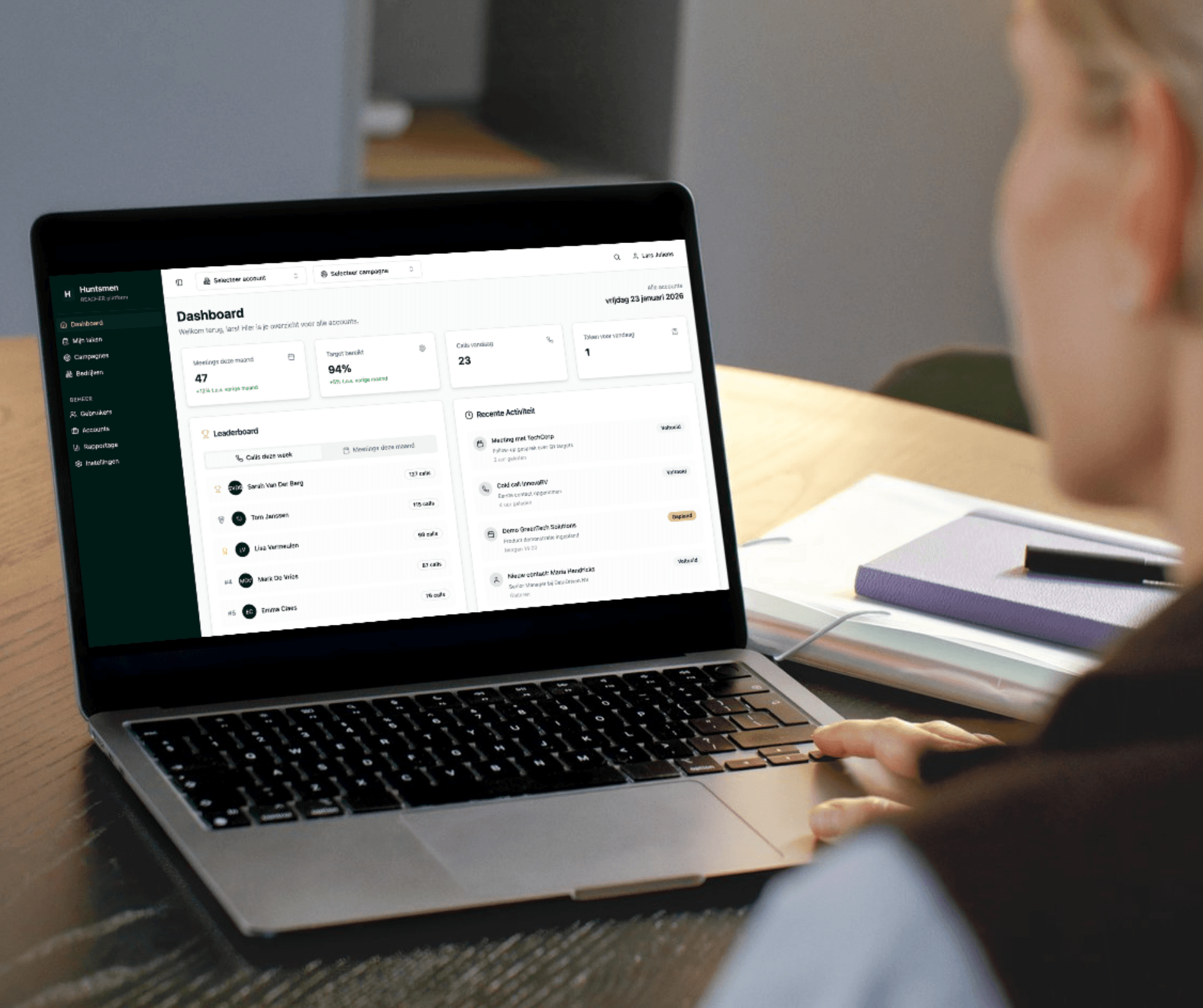 Reacher: een prospectieplatform op maat voor Huntsmen